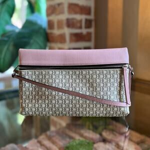 CAROLINA HERRERA Inro Monogram Coated Canvas Leather Crossbody Bag